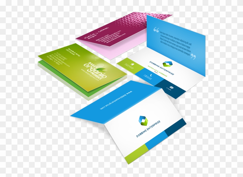 3 - 5″ - 2 Fold Business Cards Clipart