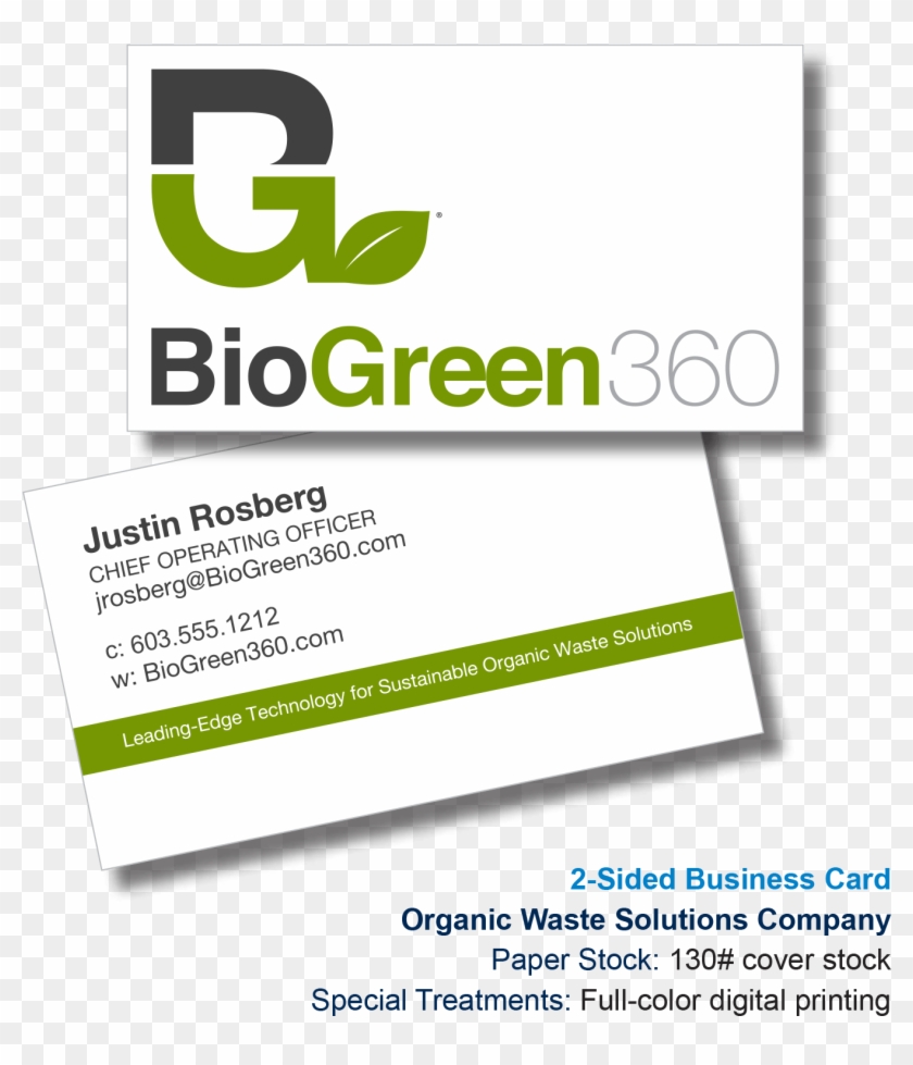 Bio Green 360 Business Card Printing Example - Triumph Group Clipart #946601