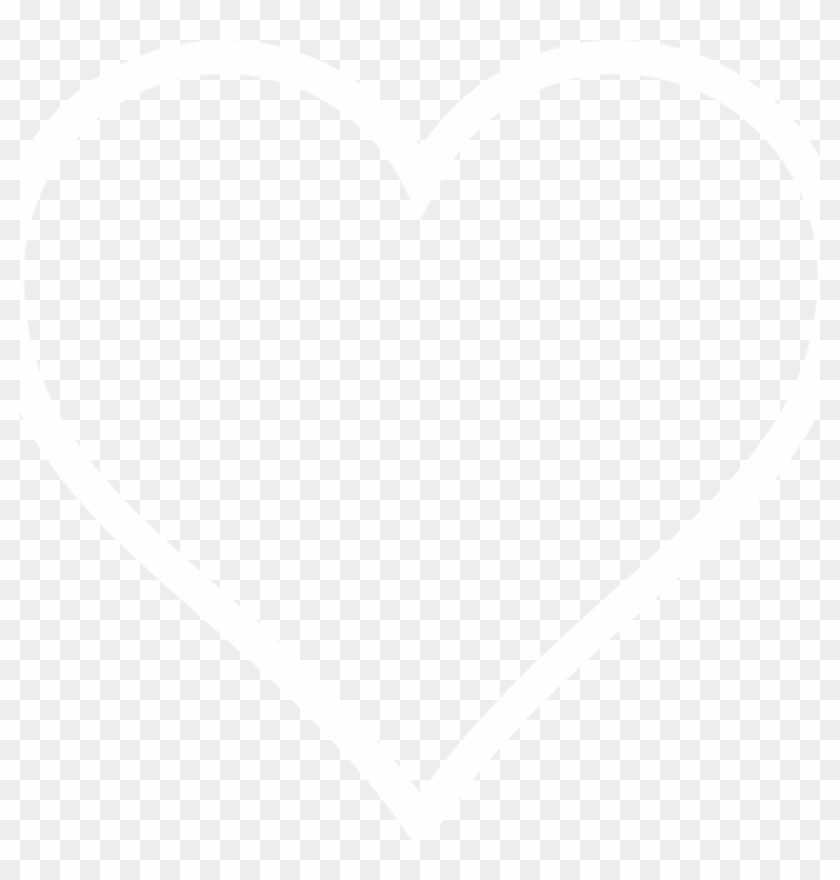 White Heart Outline Png Clip Arts For Web Free Art - White Outline Of A Heart Transparent Png