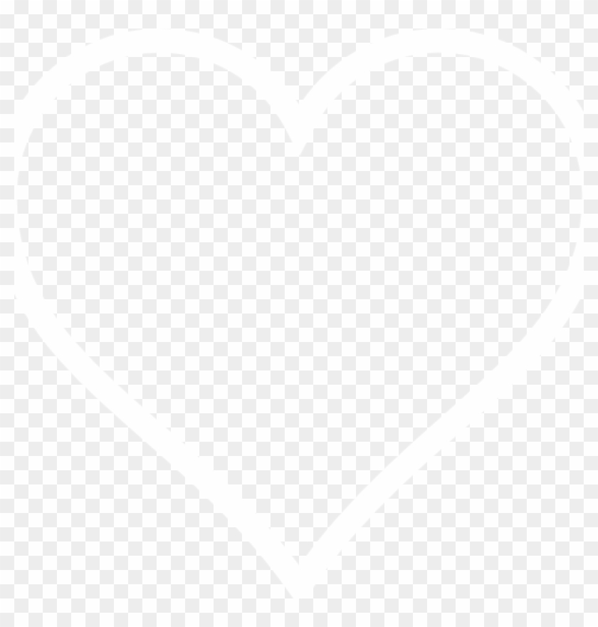 White Heart Outline Png Clip Arts For Web Free Art - White Outline Of A Heart Transparent Png #946785