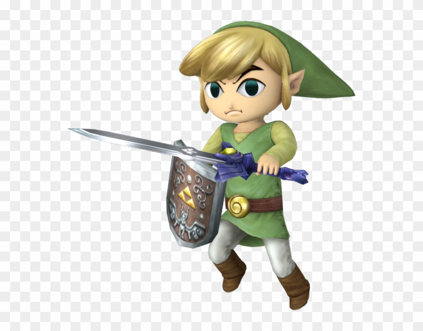 Toon Link, This One Has Inspiration From Toons Sm4sh - Cartoon Clipart #947463