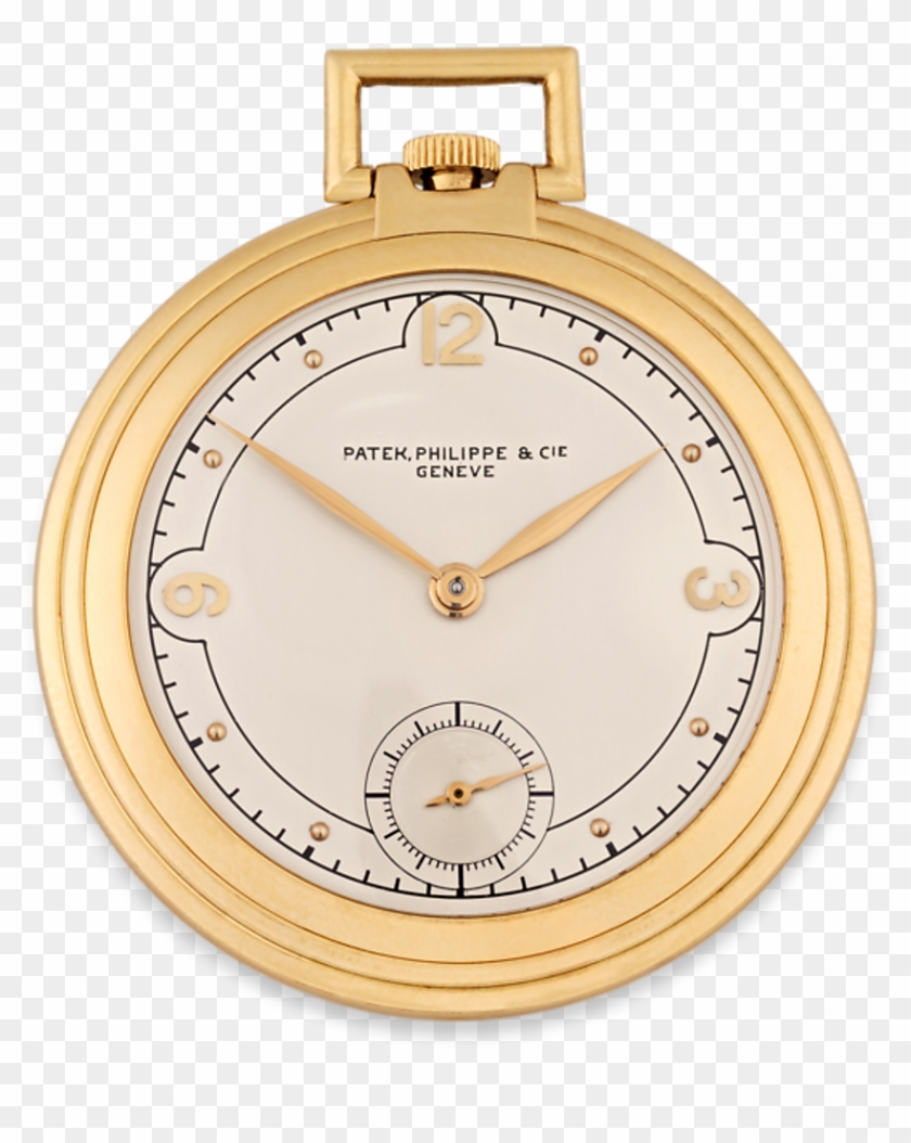 Art Deco Gold Pocket Watch By Patek Philippe - Quartz Clock Clipart