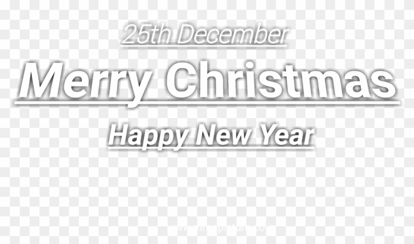 Merry Christmas Happy New Year Text Png, Merry Christmas - Calligraphy Clipart