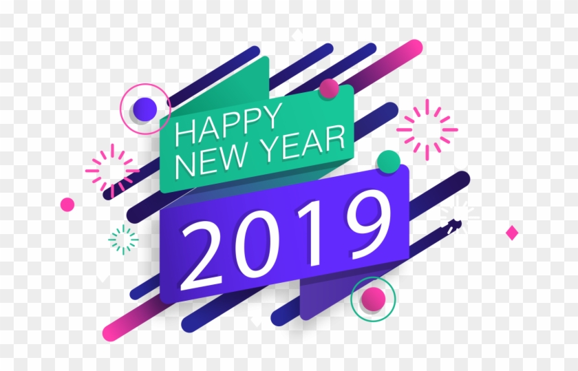 Happy New Year 2019 Vector Clipart #947653