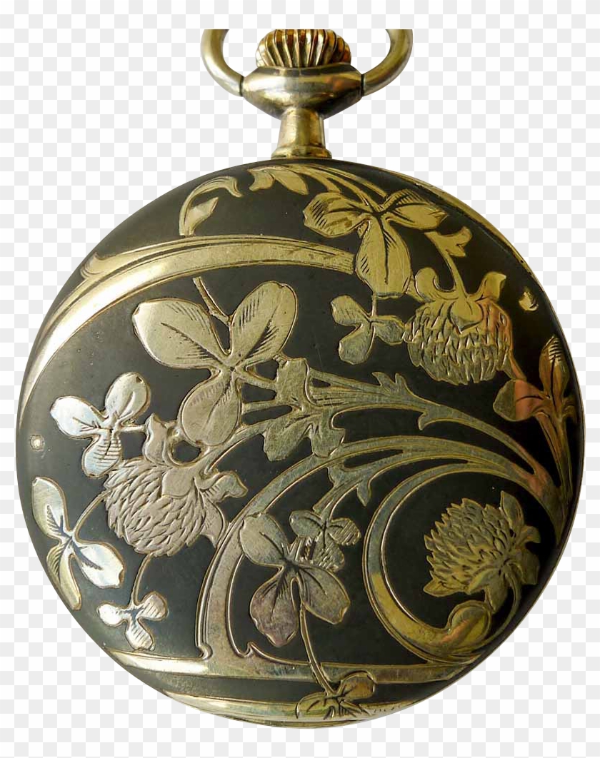 Art Nouveau Pocket Watch Clipart #947783