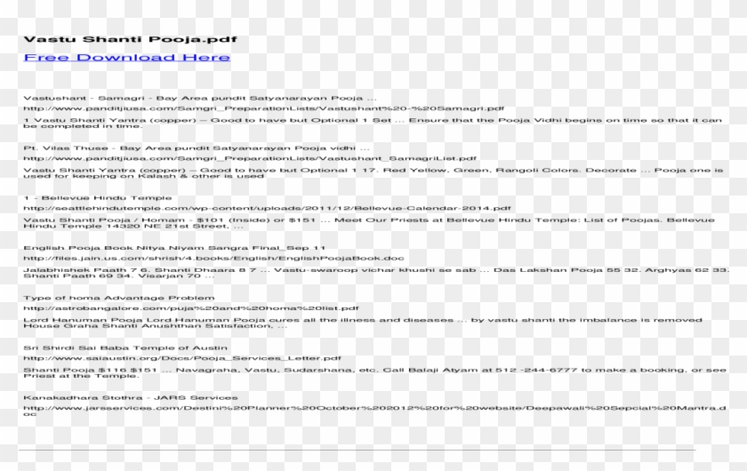 Samagri Bay Area Pundit Satyanarayan Pooja Vidhi Lord - Template Clipart #947981