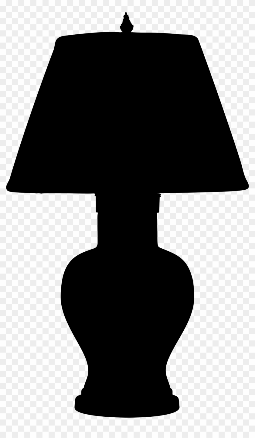Desk Lamp Vector Png - Table Lamp Silhouette Clipart #948775