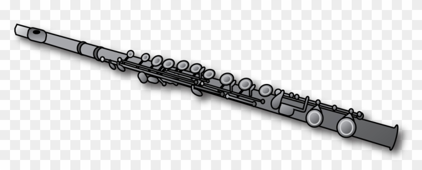 Transparent Download Flute Clipart Black And White - Piccolo - Png Download