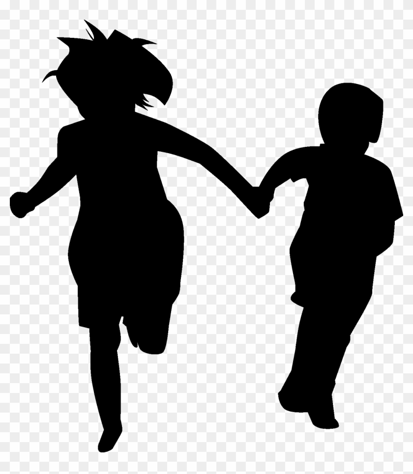 Family Silhouettes - Family Fun Run Png Clipart
