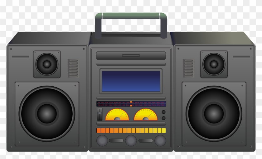 Svg Transparent Stock Portable Music Player Big Image - Boombox Png Transparent Clipart