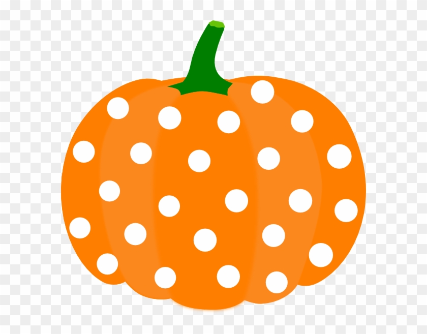 Pumpkin Clipart Polka Dot - Cute Pumpkin Clip Art - Png Download