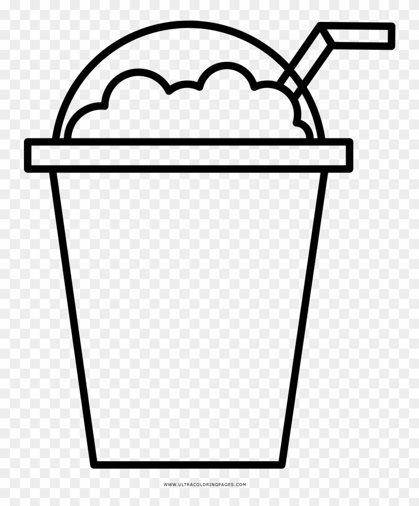 Milkshake Coloring Page - Coloring Milkshake Clipart