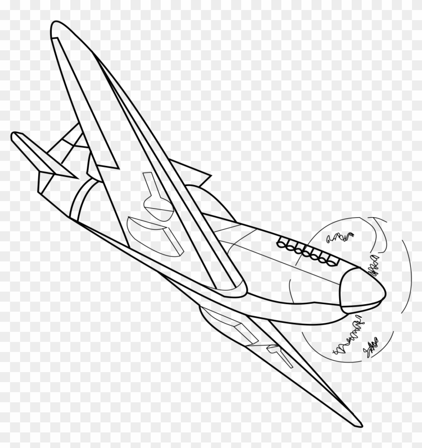 Clip Transparent Download Ww Plane Big Image Png - War Plane Drawing