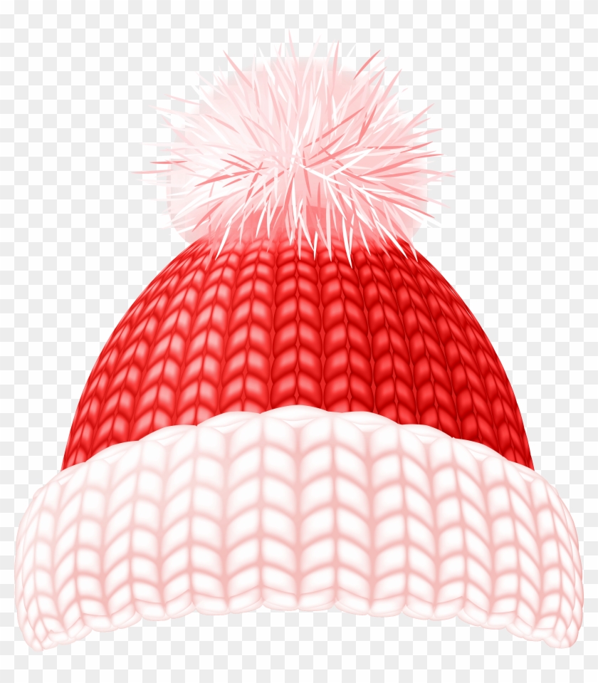 Red Winter Hat Clip Art Image - Illustration Winter Cap Png Transparent Png