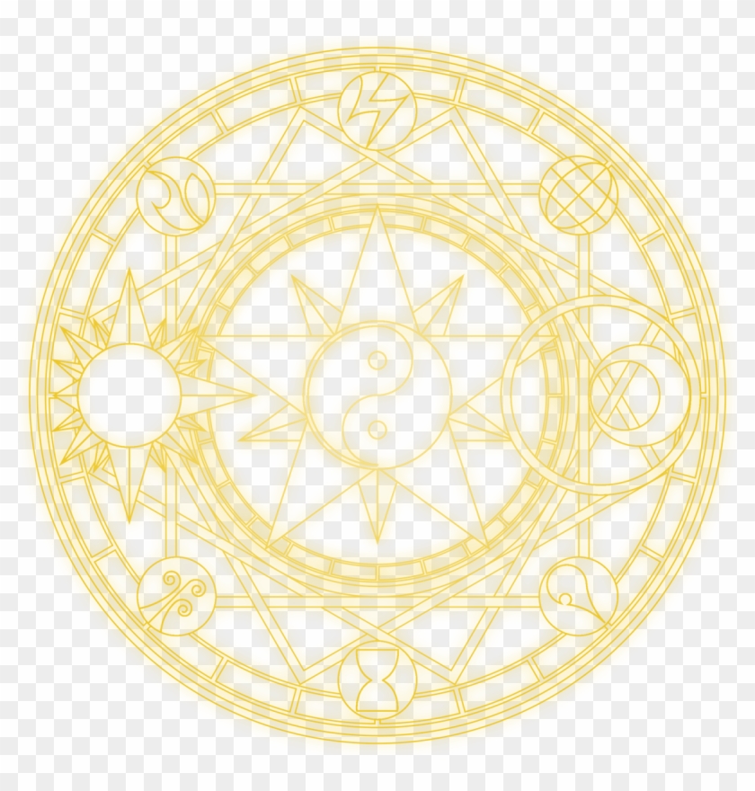 Go To Image - Magic Circle Anime Png Clipart