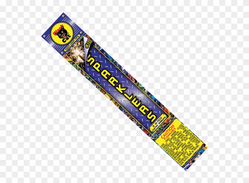 #10 Gold Sparkler - Black Cat Fireworks Clipart