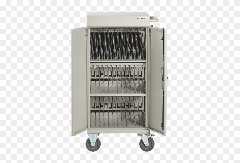 Black Box Charging Cart - Shelf Clipart #953017