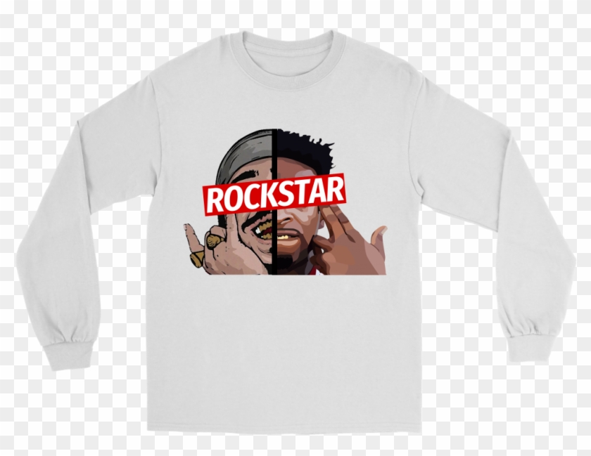 Post Malone Shirt - Post Malone Rockstar Shirt Clipart #953070