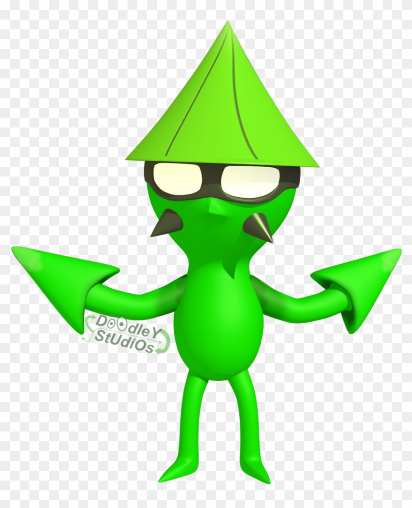 Squid Hero Mascot - Cartoon Clipart
