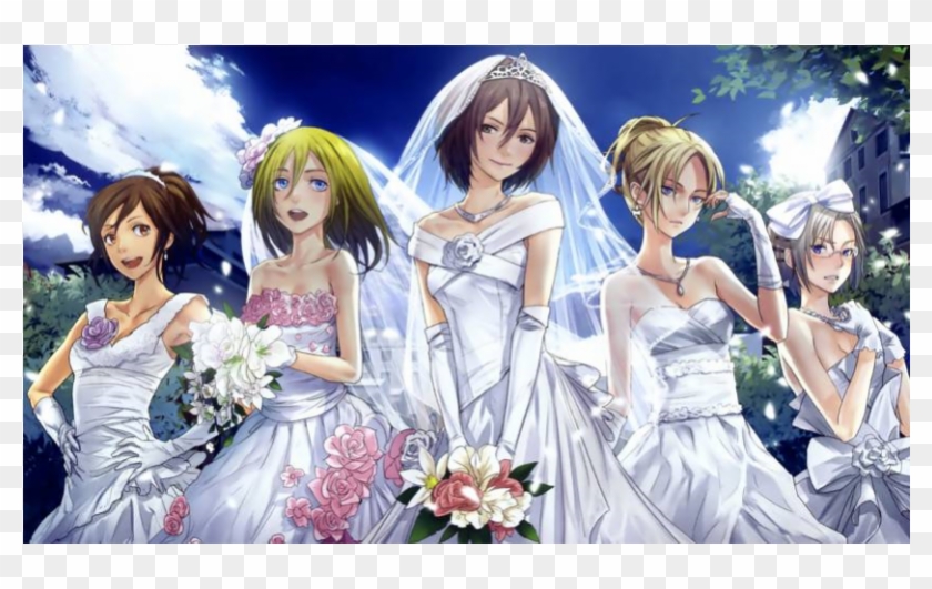 Attack On Titan Shingeki No Kyojin Annie Leonhart Bride - Annie Leonhardt X Mikasa Ackerman Clipart #954158