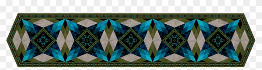 Midnight Garden Table Runner - Triangle Clipart #954336