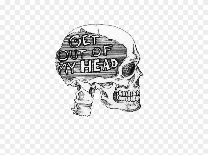 500 X 680 6 - Get Out Of My Head Skull Clipart