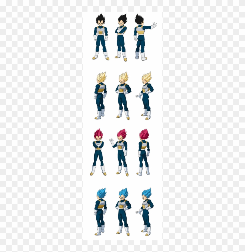 Diseño De Vegeta Para Dragon Ball Super - Cartoon Clipart