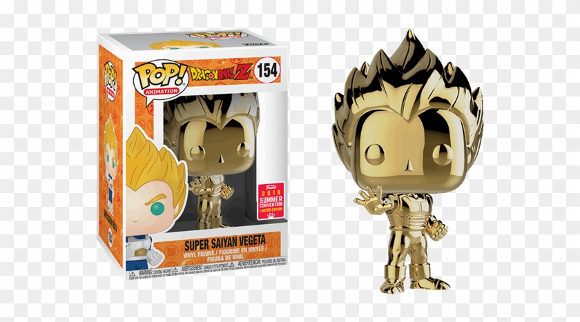 Gold Super Saiyan Vegeta Sdcc18 - Funko Pop Vegeta Gold Clipart