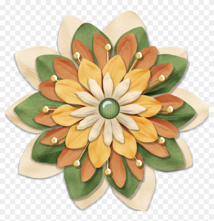 *✿*flores*✿* Flower Petals, Flower Art, Flower Clipart, - Flower Scrapbook Png Transparent Png #955854