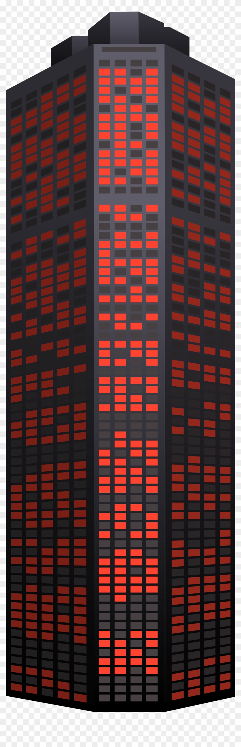 Red Skyscraper Png Clip Art - Skyscraper Clipart Png Transparent Png