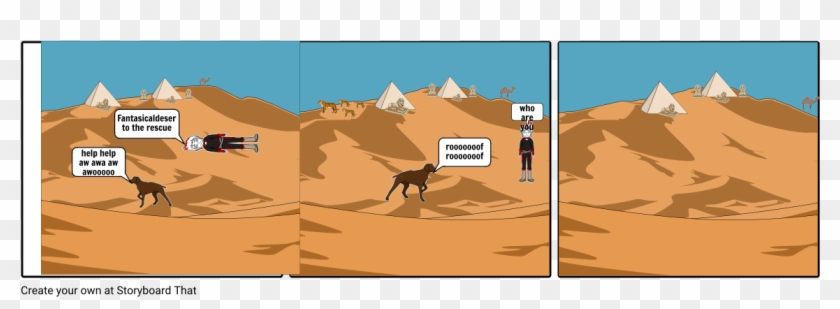 Desert - Holes Zero Run Away Clipart