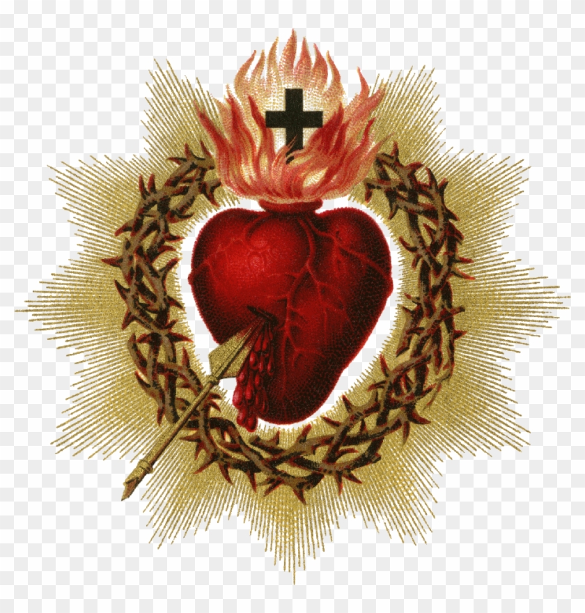 Sacred Heart Png Picture - Sacred Heart Of Jesus Png Clipart