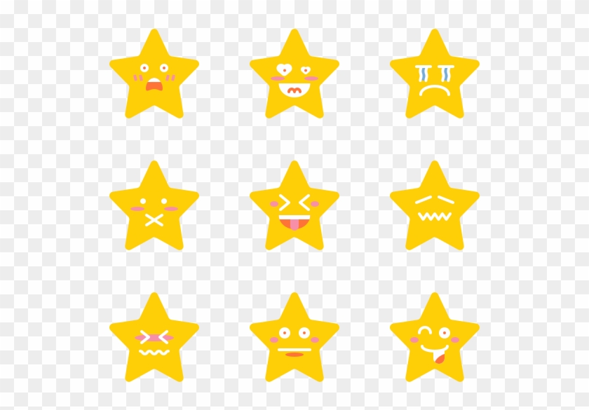 Star Emoji - Vimpel Stjärnor Numero 74 Clipart