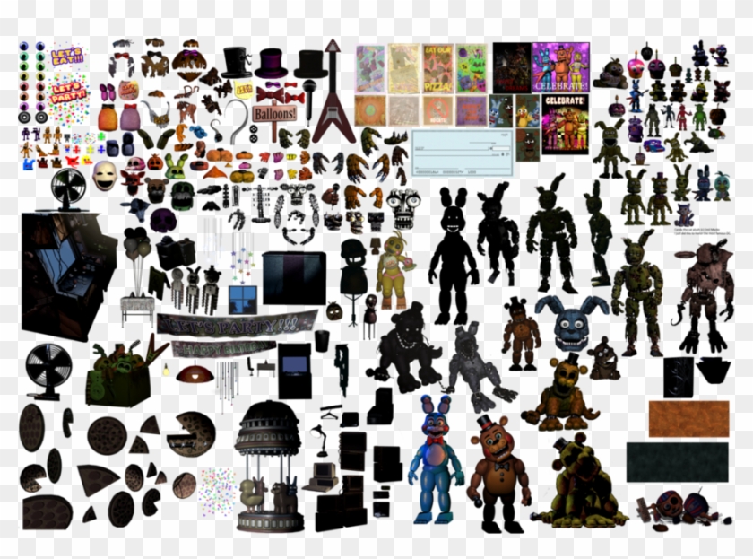 Fnaf Photoshop Resources Clipart Five Nights At Freddy's - Png Download #956696