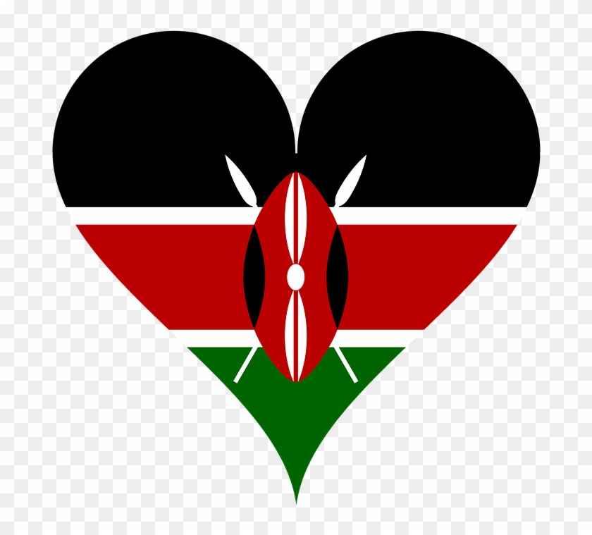 Heart, Love, Flag, Shield, Spear, Spears, East Africa - Alliance In Motion Global Kenya Logo Clipart #957355