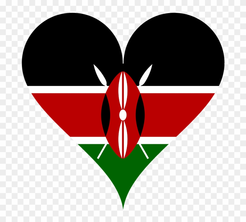 Heart, Love, Flag, Shield, Spear, Spears, East Africa - Alliance In Motion Global Kenya Logo Clipart