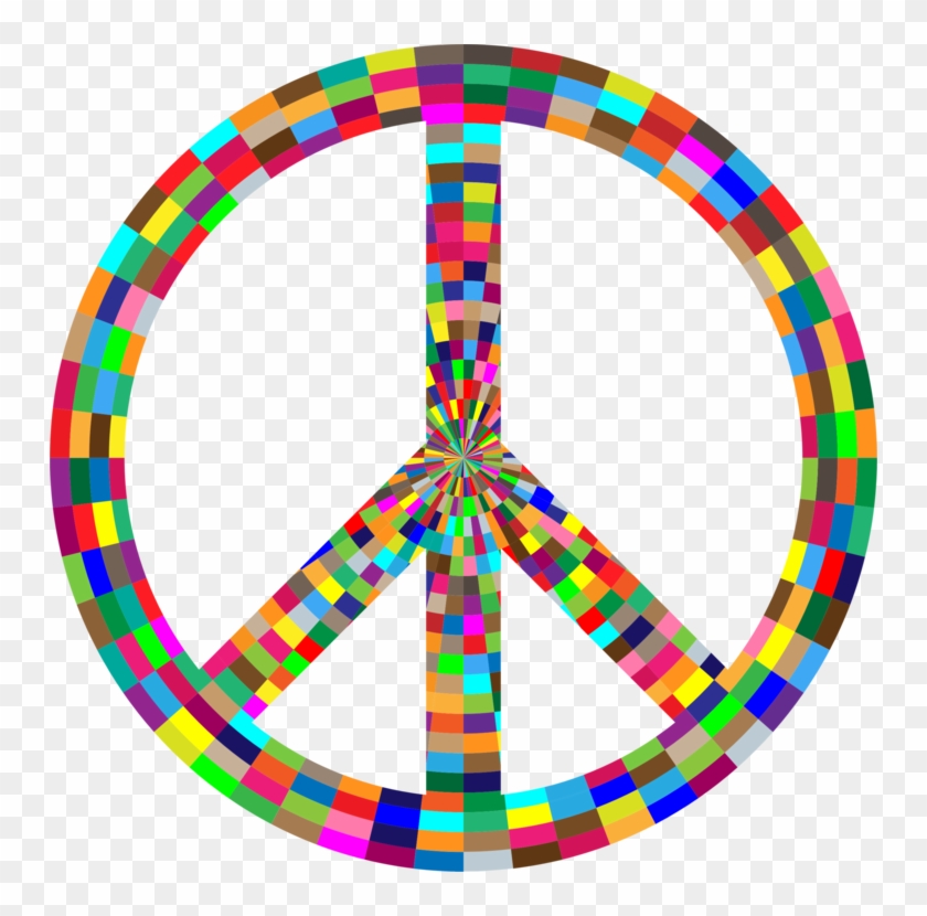 Peace Symbols Hippie Love - Hippies Sign Without Background Clipart #957356