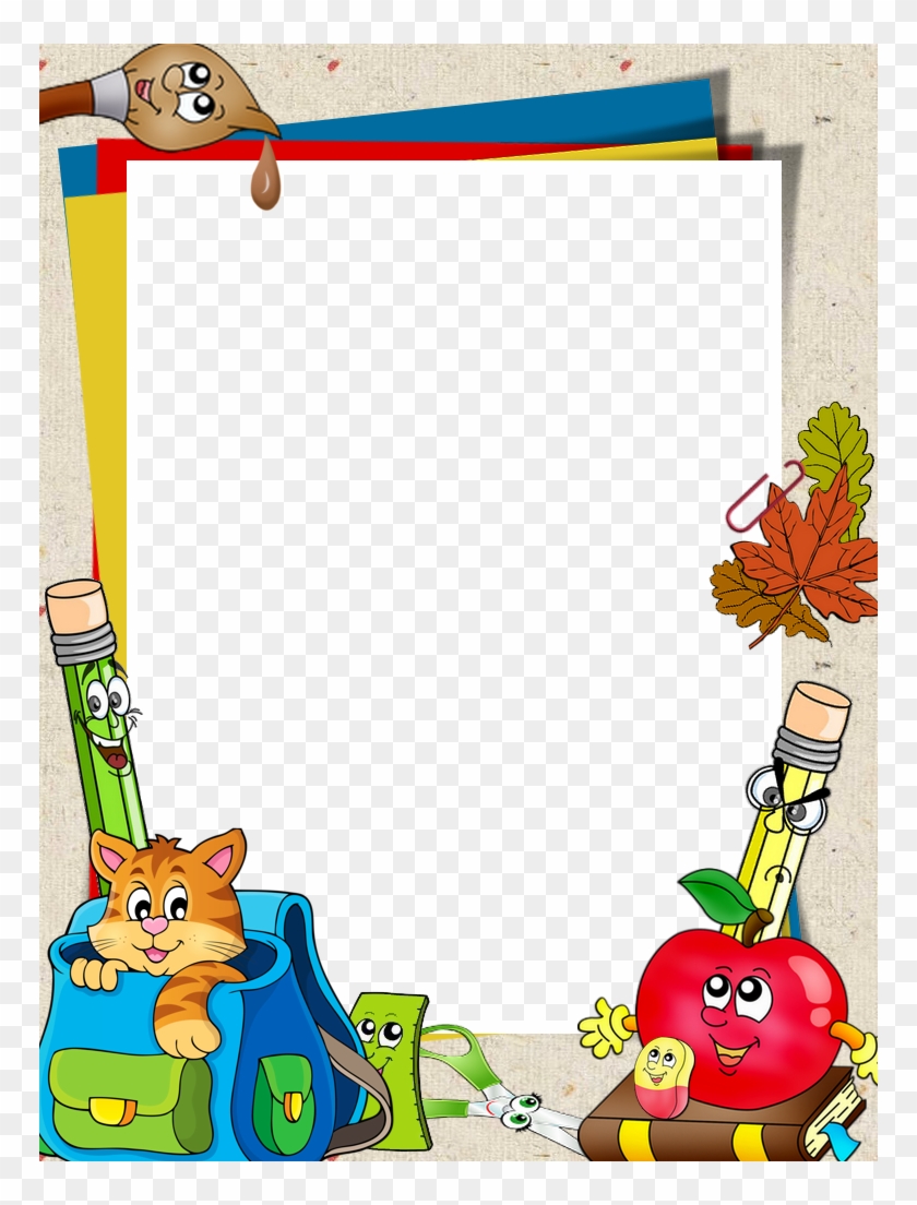 School Clipart Border Design - Borders And Frames For School - Png Download #957861