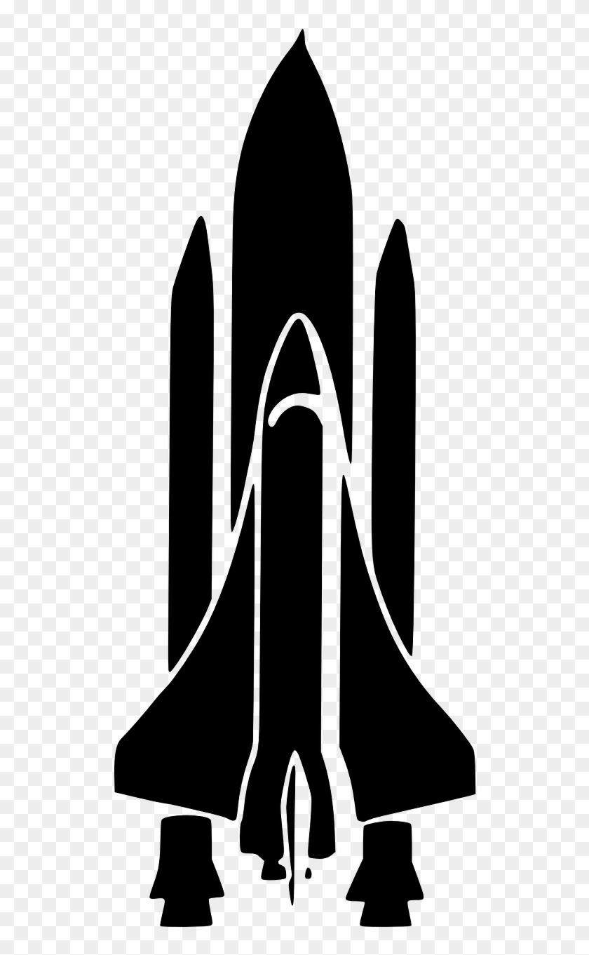 Nasa Png - Space Shuttle Silhouette Clipart #958284