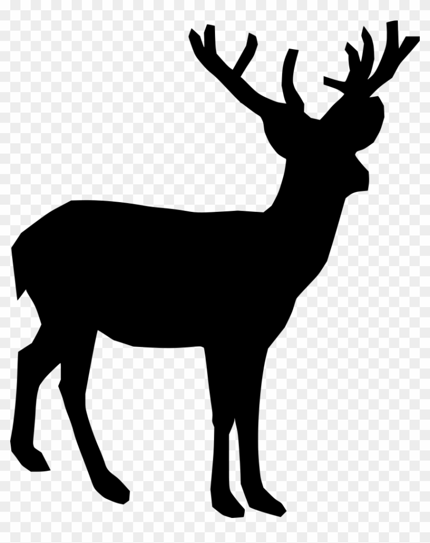 Download Png - Deer Clipart Black Transparent Png