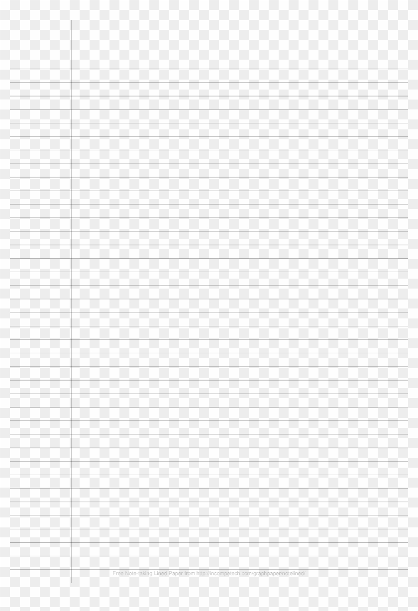 Blank College Ruled Paper Main Image Clipart #958861