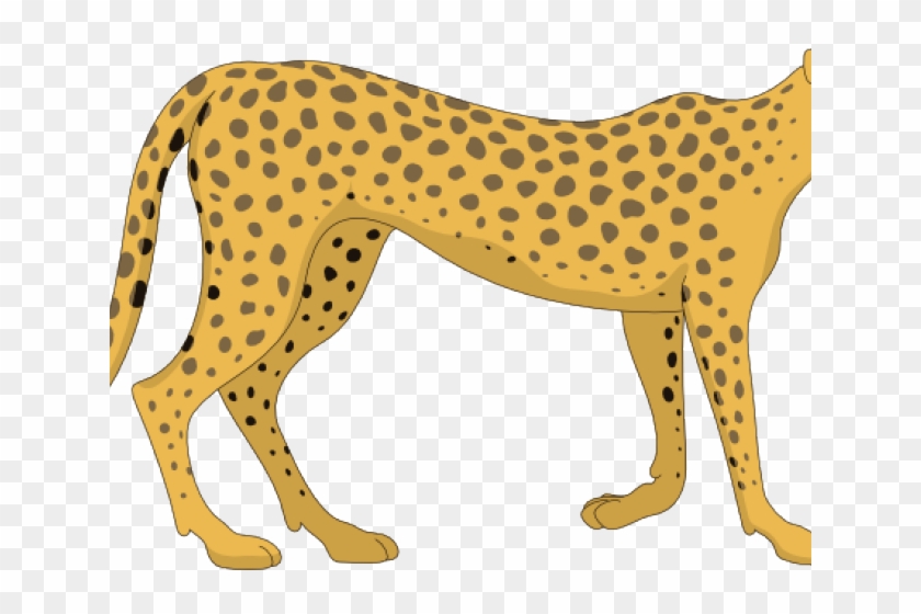 Vector Stock Cheetah Running Clipart - Cheetah Art Clip - Png Download