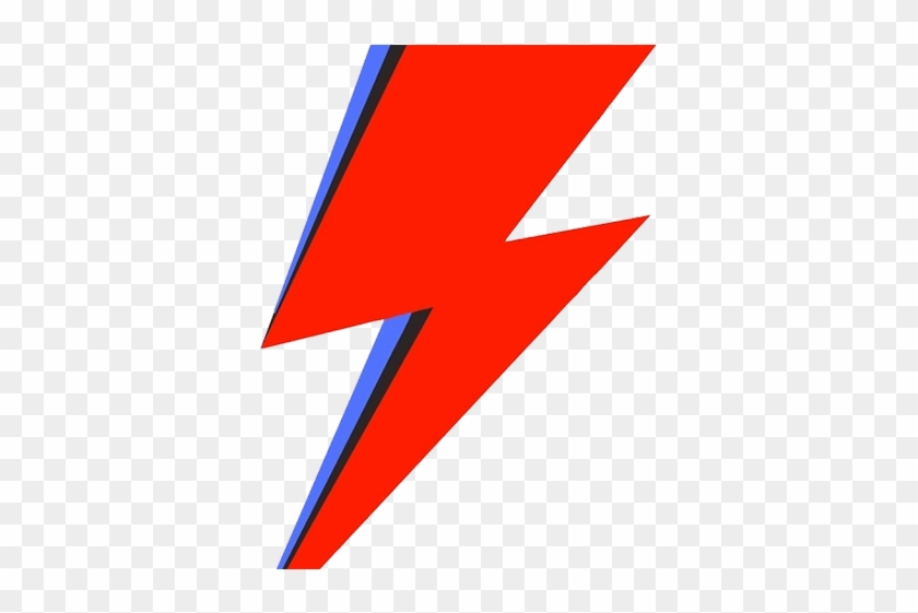 Drawn Lightening Lightning Bolt - Ziggy Stardust Lightning Bolt Clipart #959397