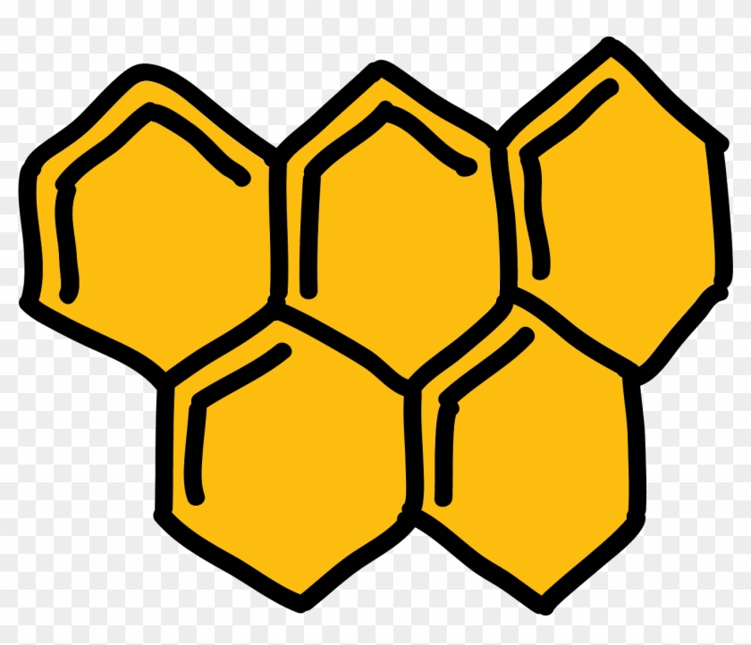 Single Clipart Honeycomb - Png Download