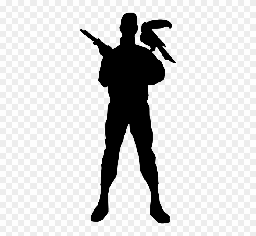 Soldier Free Avatar - Silhouette Of A Soldier Png Vector Clipart #960210