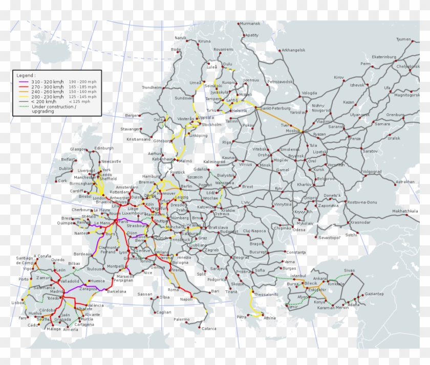 High Speed Trains Europe Clipart