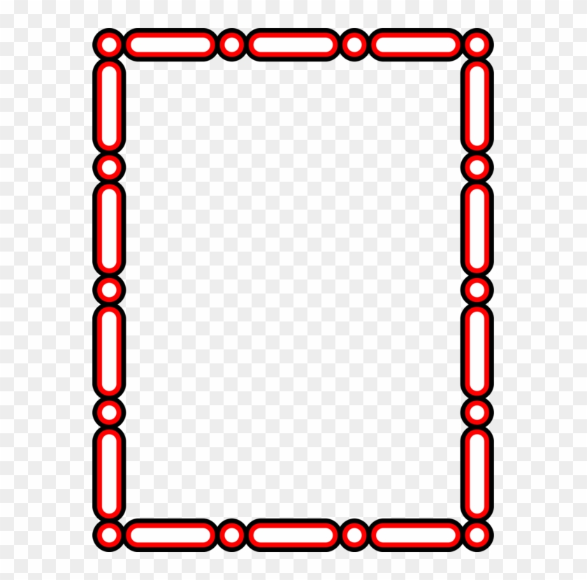 Picture Frames Red Decorative Arts Inkscape Color - Transparent Photo Frames Of Red Colour Clipart