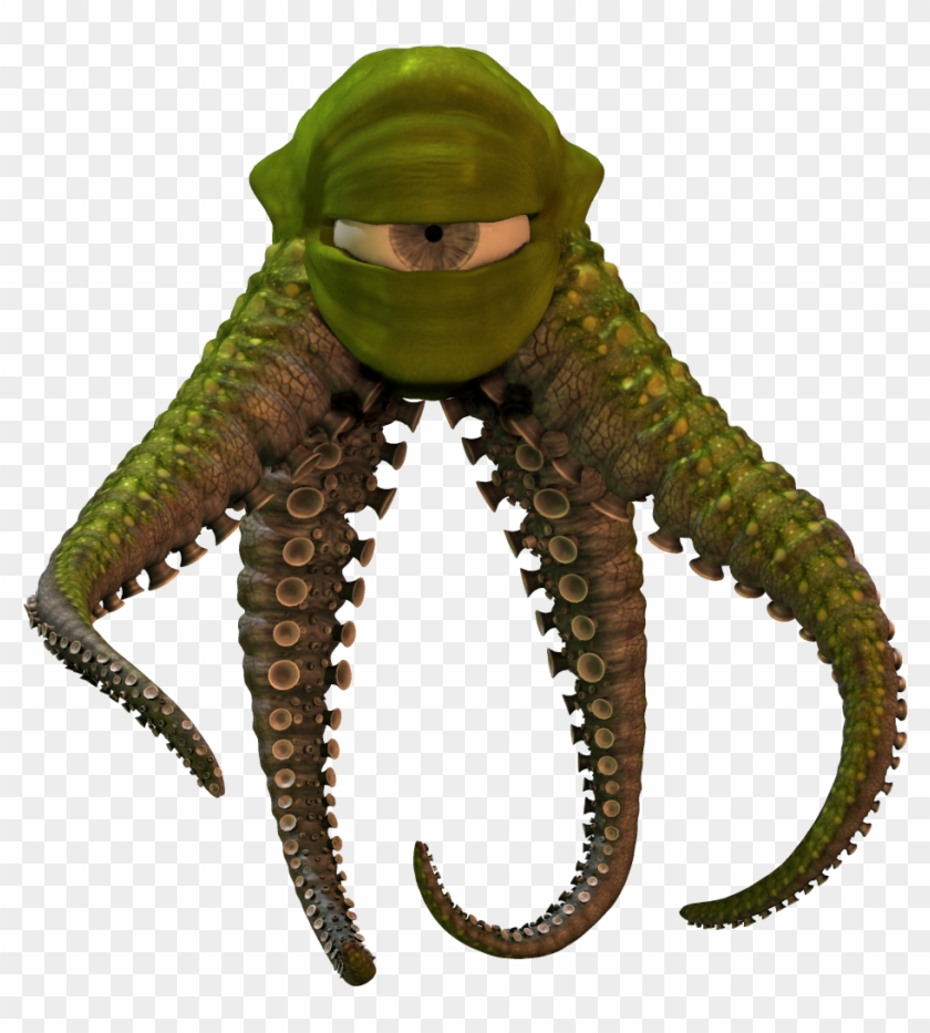 Render Of A Cute Little Fantasy Art Tentacle Familiar - Animal Figure Clipart #961274