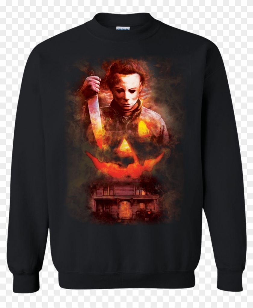 Halloween Michael Myers Pumpkin T-shirt - Lesbian Couple Christmas Gift Ideas Clipart #961575