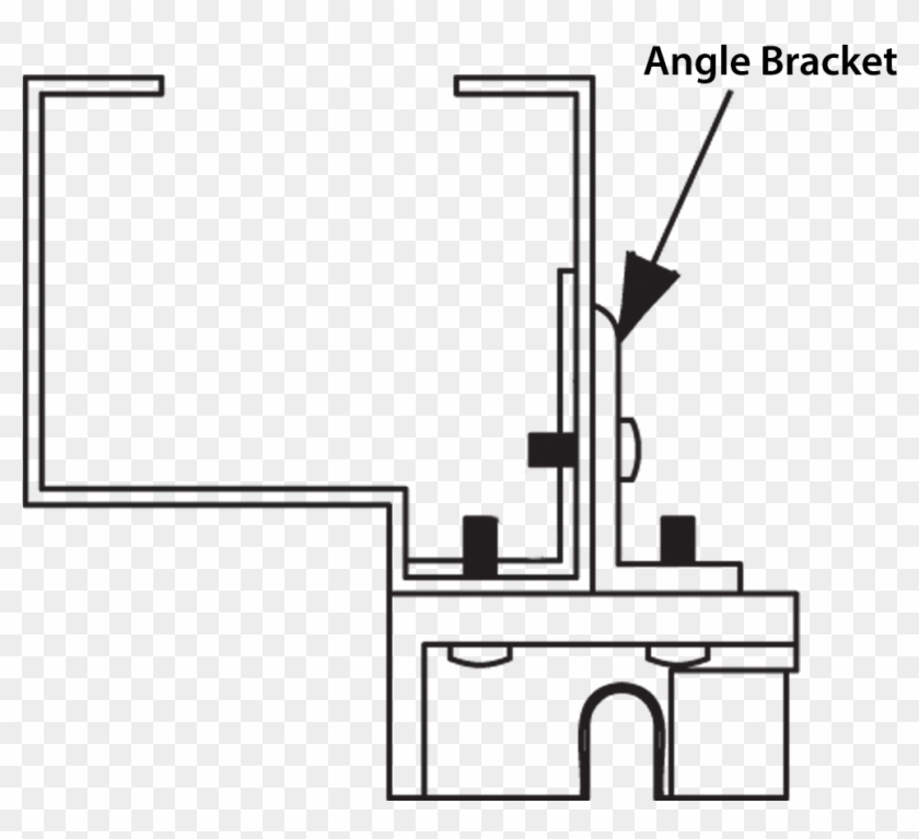 Angle-bracket - Signage Mounting Brackets Mullion Clipart
